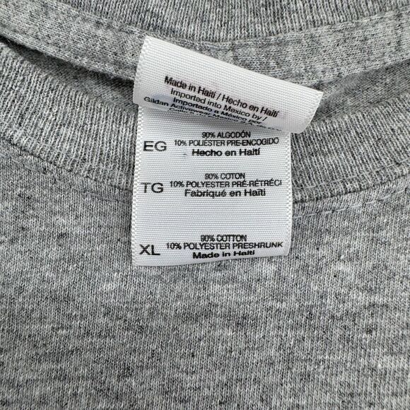 Y2K Gildan Heavy Cotton Indiana Hoosiers Basketball Shirt Mens XL Graphic Print - Picture 4 of 7